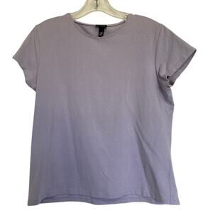 Eileen Fisher T-Shirt Womens Medium Capsule Wardrobe Classic Minimalist Pastel
